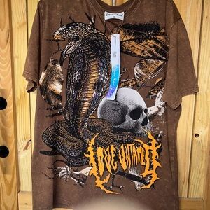 Brown Graphic Short Sleeve Tee